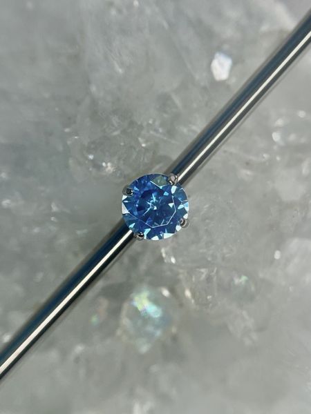 1.2 Накрутка Prong Aquamarine AQ CZ pr348-2 фото