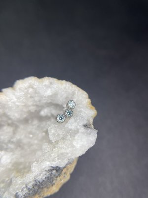 1.2 Накрутка міні-кластер 3К Swarovski aqua blue Inari 12-3k-ab фото