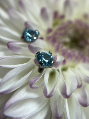 1.2 2.5мм Prong aqua CZ QualiTi 460 фото